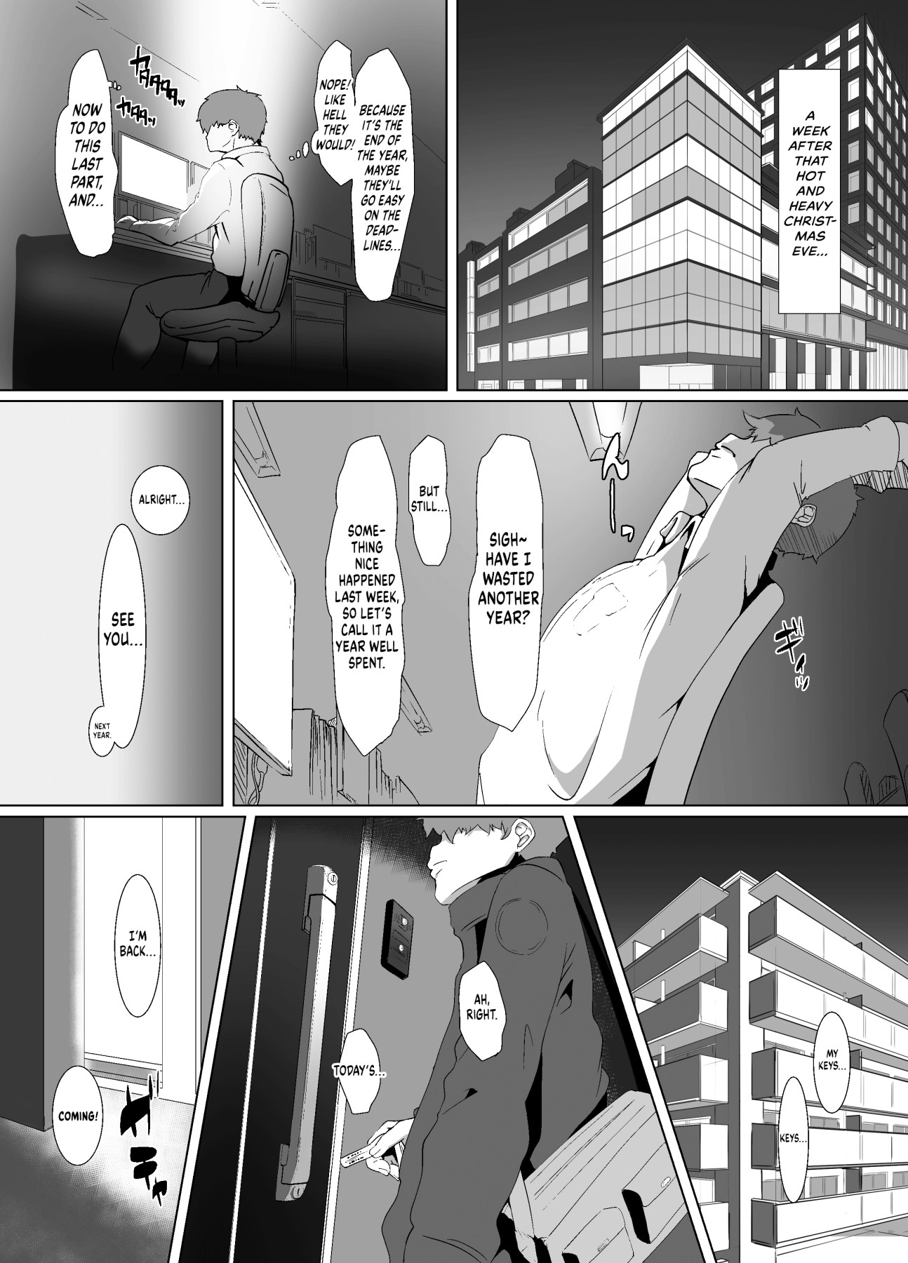 Hentai Manga Comic-Spending Christmas Eve With the Housewife Next Door-Read-59